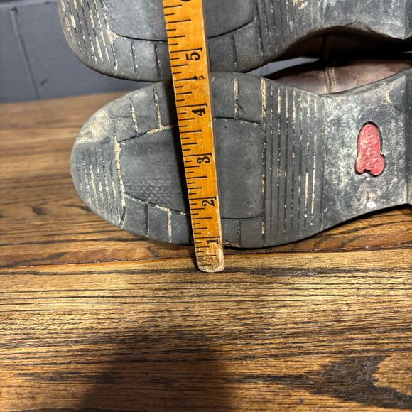 Justin Original Workboots Mens 9.5 EE Brown Leather USA Made Kiltie Logger Boots - Picture 5 of 8